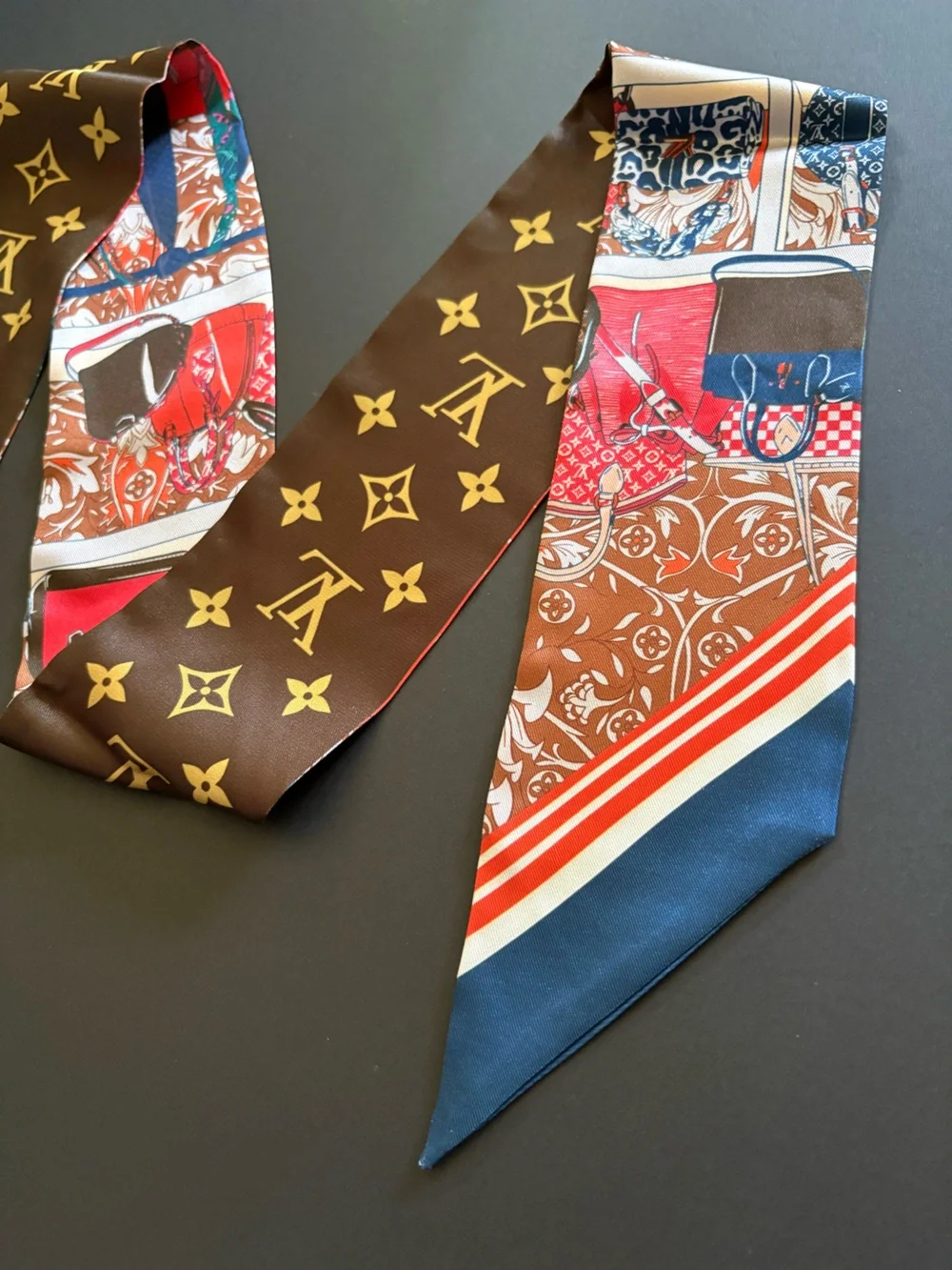 Fashion Long Silk Scarf Twilly